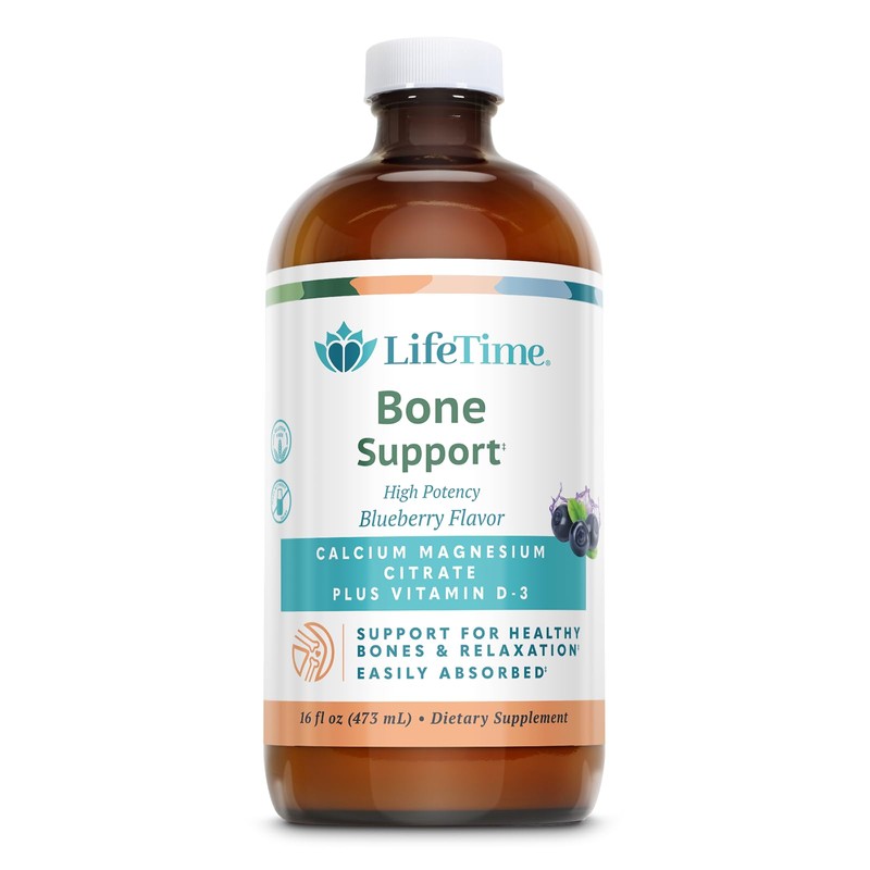 LIFETIME Bone Support, Calcium Citrate, Magnesium Citrate and Vitamin D-3,