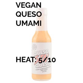 Heatonist Queso Sin Queso Hot Sauce by Good Heat, Medium Heat With Flavors Of Red Bell Peppers, Red Habanero Peppers & Ghost Pepper Powder, Made With All Natural Ingredients, 5 fl oz Bottle (1-Pack)