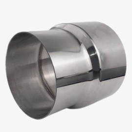 Atokrtact 3.5"OD - 4"OD Exhaust Pipe Reducer Adapter 304 Stainless Steel for Universal Car Connector (3.5"OD - 4"OD)