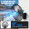 iLiving 18" Outdoor Oscillating High Velocity Wall Fan with 4150