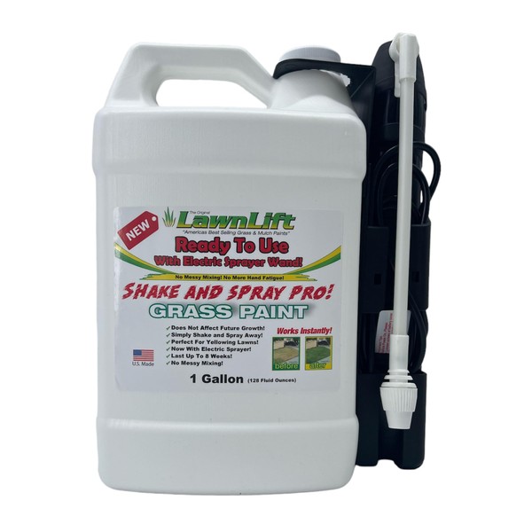 1-gallon Lawnlift ready to use grass paint, shake and spray