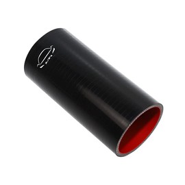 LTI Universal (152mm) 6" Length 4-Ply Reinforced High Performance (70mm) 2.75" ID Straight Coupler Silicone Hose (2.75" BLACK)