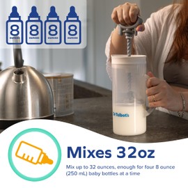 Dr. Talbot's Baby Formula Mixer Formula Mixing Bottle 32 oz | Spill-Free, Clump-Free, Baby Essential, for New Parents