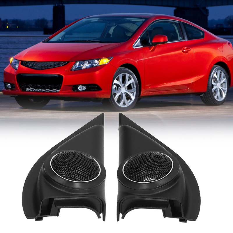 2pcs Car Door Tweeter Speaker Cover Trim Loudspeaker Decor Replacement