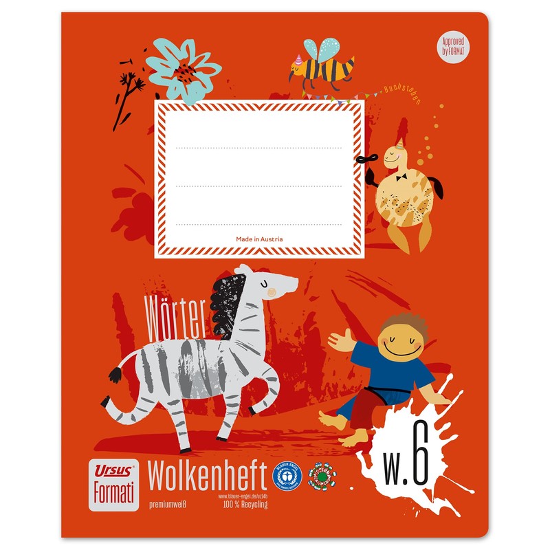 Formati Wolkenheft W.6 Quart 20 Sheets Cloud Fields + 10