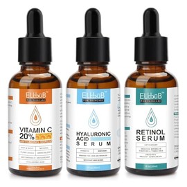 Age Defying Serum 3 Pack with Vitamin C, Retinol and Hyaluronic Acid - Boost Skin Collagen,Hydrate & Plump Skin, Anti Aging & Wrinkle Facial Serum