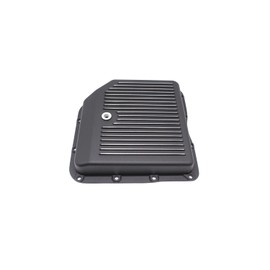 1 Set SHLPDFM Turbo 350 Black Powder Coated Aluminum Transmission Pan Kit With Gasket and Bolts TH350 Fits for GM Chevy Turbo 350 transmission