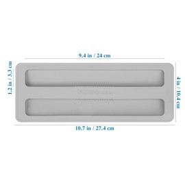 Cabilock Silicone Toaster Cover Toaster Top Protective Cover Grey Bread Maker Upper Cover(Long)