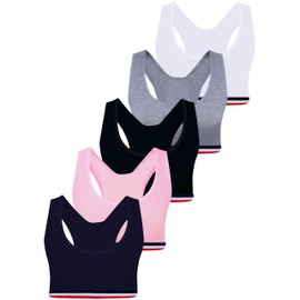 LOREZA ® 5 Girls' Cotton Bra Sports Bra Size 128-170, model 7