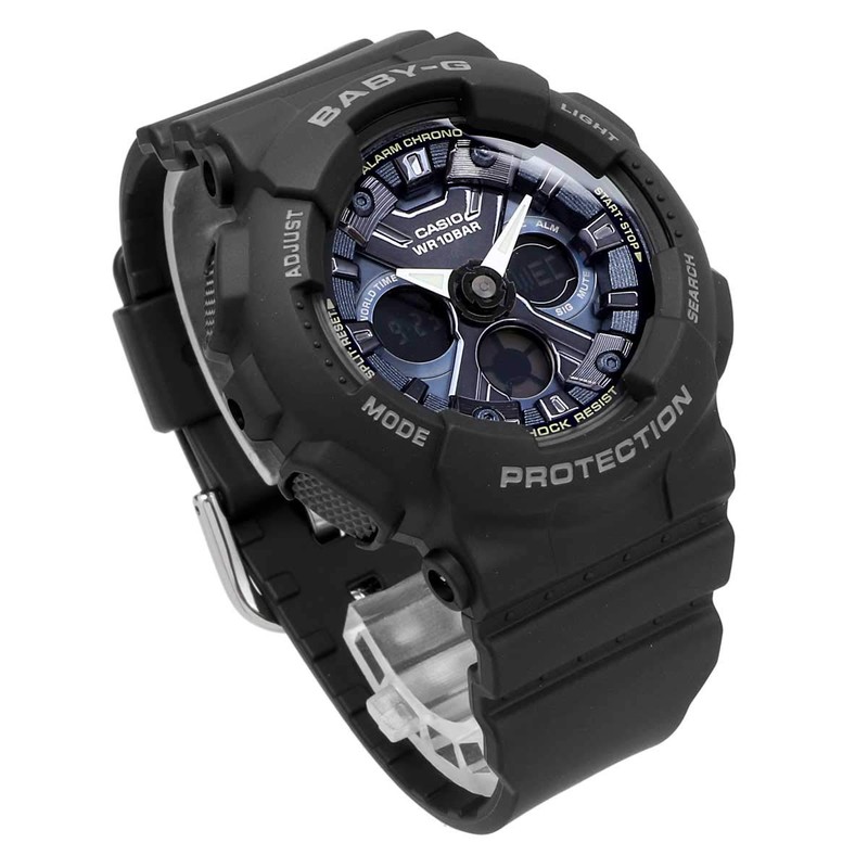 Casio BA-130-1A2 Women's Wristwatch, Analog, Digital, Ana-Digi, Waterproof, Sports, Black,