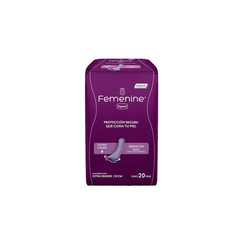 Depend Femenine Pantiprotectores Extra Largos XL