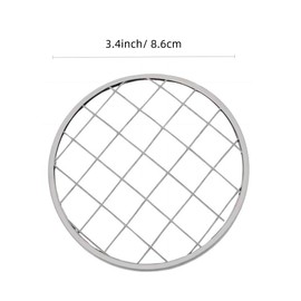 6Pcs Metal Mason Jar Flower Insert Lids Square Grids Stainless Steel Floral Organizer Wide Mouth Mason Canning Jars Lid