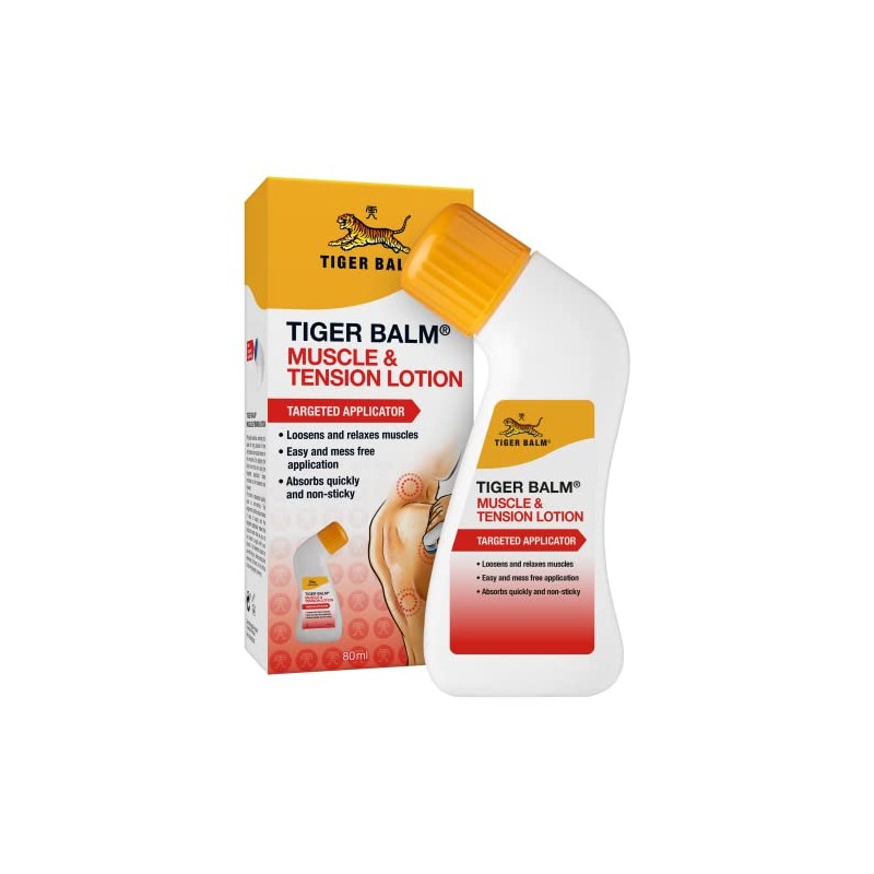 Tiger Balm Muscle and Tension Lotion with Applicator 80ml