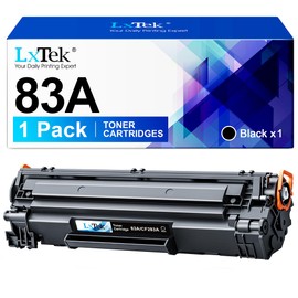 LxTek 83A Toner Compatible with HP 83A CF283A for HP Laserjet Pro MFP M127fw Toner Laserjet Pro MFP M125nw Toner M127fn M225dw M125a for HP Laserjet Pro M201dw M201n MFP M225dn M127fp (1 Black)