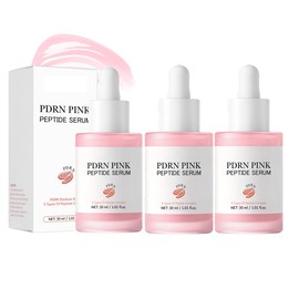 Pink Glow Serum con ADN y péptidos de salmón Suero facial iluminador de piel coreano para mujeres, tratamiento hidratante y humectante, mejora el tono desigual de la piel (1ADN de salmón PDRN)