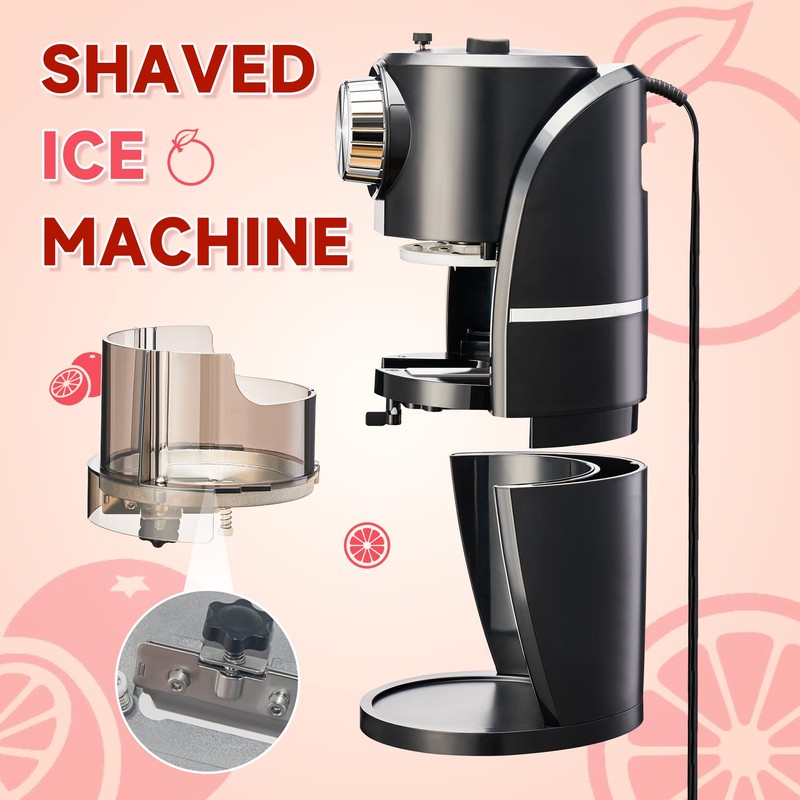Shaved Ice Machine - Snow Cone Machine Equipped With Stainless