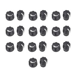 biemotwoway 10-Pack Tactical Black Radio Knobs for XPR6550/XPR6380/XiR P8268 - Volume & Channel Control Set, Fits DP3600/DGP6150+ Series (Industrial Grip Design)