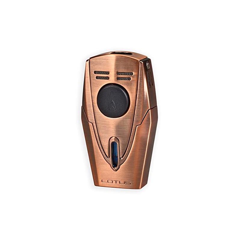 Lotus Fury Cigar Lighter with Double Pinpoint Torch Flames, Single