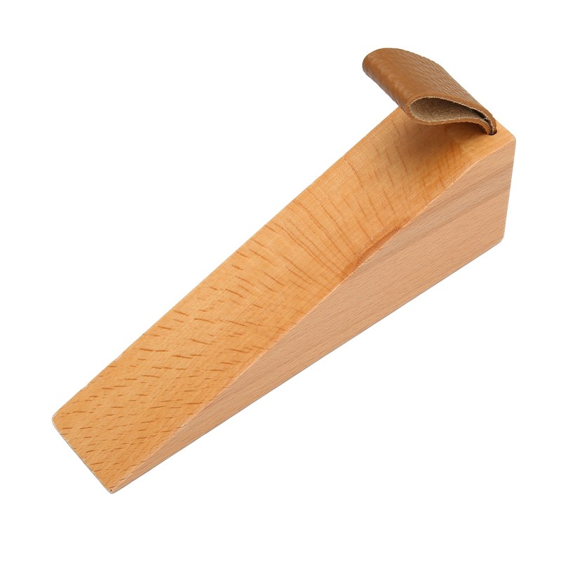 6pcs Door Stopper Wedge Polished Glossy Compact Wooden Firefighter Door