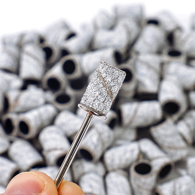 NMKL 100Pcs Zebra Sanding Band Pieces Grinding Polisher Files Nail