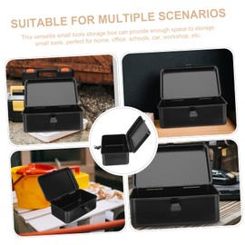 SHINEOFI Small Iron Tool Box Compact Organizer for Tools for Garage Workshop and Car Storage Durable and Resistant