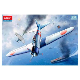 Academy 12352 1/48 Japanese Navy Zero Ship Fighter Airplane Type 21 Midway Battle Plastic Model