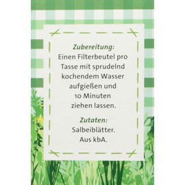 Herbaria Sage Tea 15FB Pack of 3 x 30 g