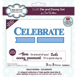 Sue Wilson - Celebrate - Craft Die & Stamp Set