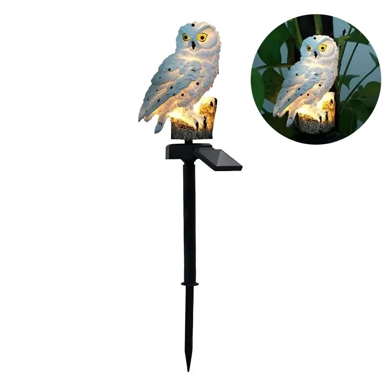 Solar Owl Garden Light for Outdoor Decor – LED Animal