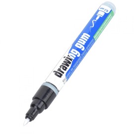 Jeanoko Drawing Gum, Masking Fluid Marker Pen White Covering Continuous Line Changeable Refill for Watercolor Art Supplies Washable Liquid Mark Pen Masking Fluid Pen For Watercolour