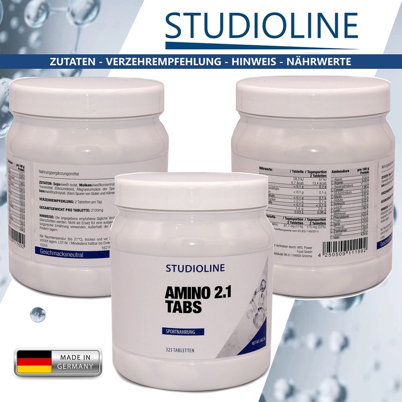 Amino 2.1 Tabs - 325 Tablets High Dose - With