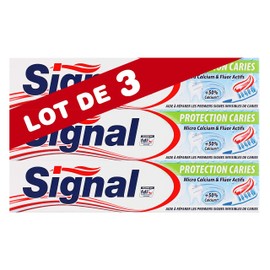Signal Pack of 3 Toothpaste for Whitening and Protecting Caries 75ml