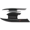 4pcs Carbon Fiber Style External Outer Door Bowl Handle Cover