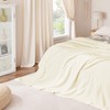 NICETOWN Fleece Blanket Twin White 60" x 80", Super Soft