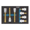 Hazet Screwdriver Bit Socket Set, Square Hollow 10 mm x