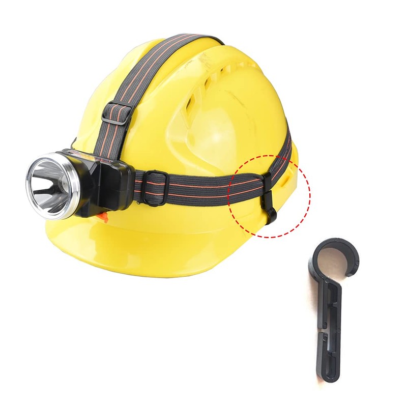 XINGSUI 10PiecesHardhat Headlamp Clips ,Headlamp Hook for Various Headlamp and