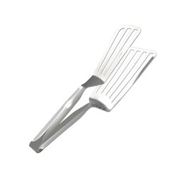 AIMALL 12.2-Inch Steak Clip, Thickened Stainless Steel Fried Fish Turner, Multifunctional Barbecue Tongs, Food Clip for Kitchen Use