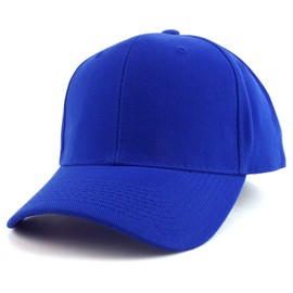 Trendy Apparel Shop - Gorra de béisbol de gran tamaño con estructura lisa, Real, 7 1/2