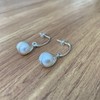 Agalea | Aretes largos de Plata 925 con perla natural
