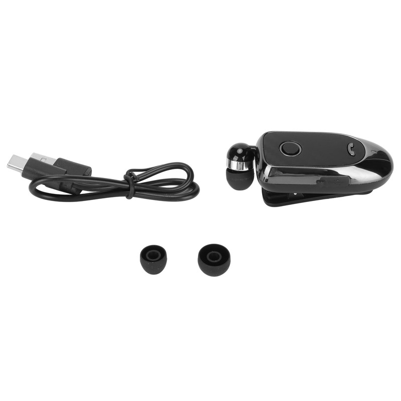 Bluetooth Headset Multifunction Vibrating Caller ID Clip Wireless Sports Earphones