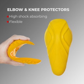 GREAT BIKERS GEAR - CE Level 2 Motorcycle Armor Protector CE Approved Armor for Motobike Jackets Pants Shirts Inserts Elbow/Knee Pads