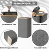 BALEINE Laundry Hamper with Lid, Tall Laundry Baskets with Bamboo
