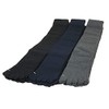 Men's 5 Toe High Socks, 3 Pairs Set, 100% Cotton