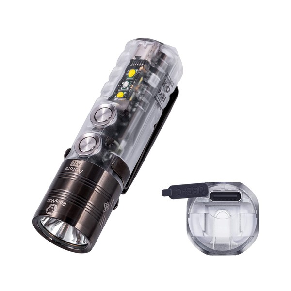 RovyVon A26 EDC Flashlight, USB C Rechargeable 600 Lumens Super