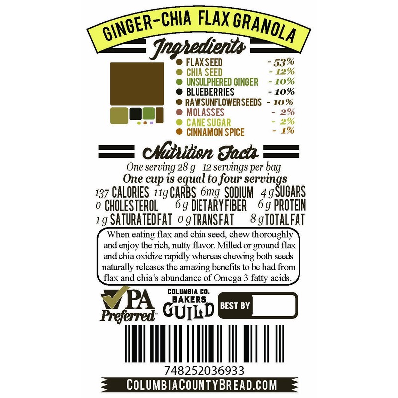 Flax Granola Bulk (Ginger Chia)