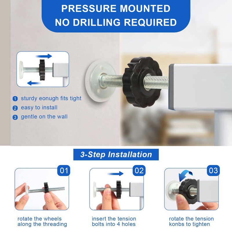 Pack of 4 Pressure Screws Clamping Screw M10 x 90