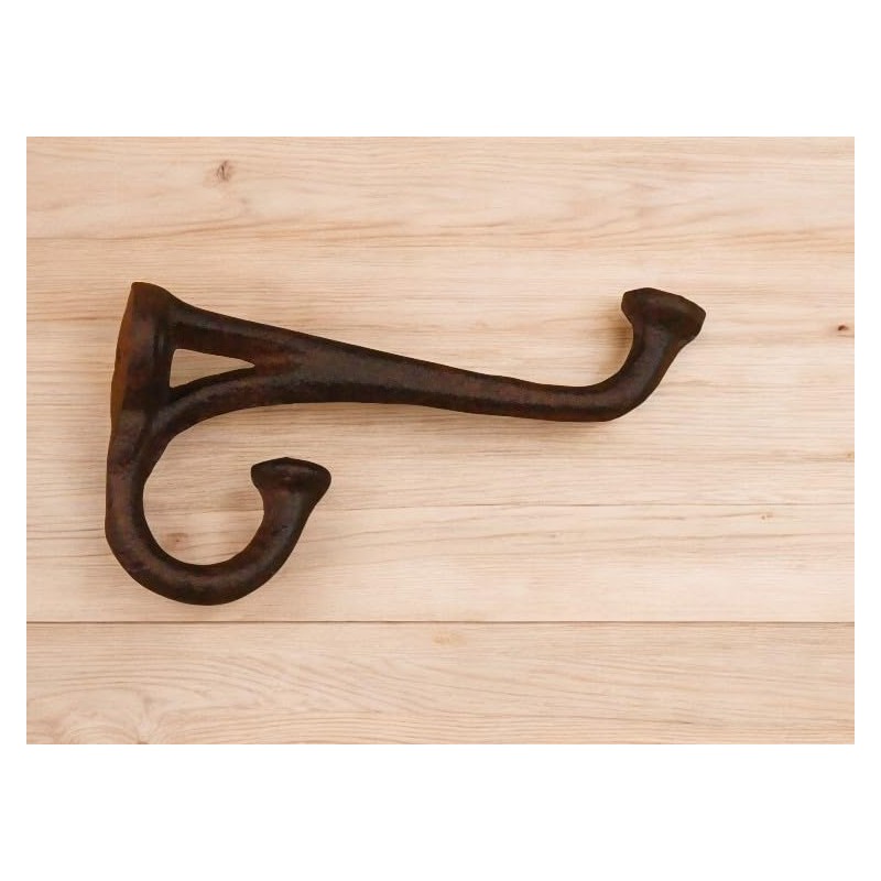Midwest Craft House 8 Rustic Cast Iron Coat Hat Wall