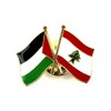 Lebanon Palestine Lebanese Palestinian Ally Friendship Metal Enamel Country Flags