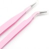 LUYING Lashes Pink Straight Stainless Steel Fine Work False Eyelashes
