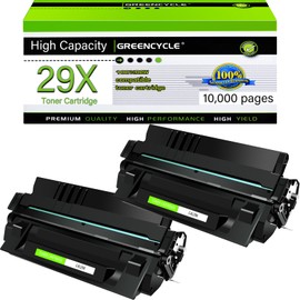 greencycle C4129X Toner Cartridge Replacement Compatible for HP 29X Black Toner Cartridge Laser Jet 5000 5000n 5000dn 5000gn 5100 5100tn 5100dtn Printer Ink Cartridge (2PCS)